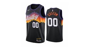 The unique gradient coloring on the jersey was inspired by the iconic array of sunrises and sunsets seen in arizona. Phoenix Suns Trikot Benutzerdefinierte 2020 21 City Edition Swingman Herren