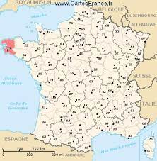 Finistere Map Cities And Data Of The Departement Of Finistere 29