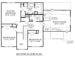 House Plan 2168 A Cedar Creek 2nd Floor 2168 Square Feet 52 8 Wide By 40 0 Deep 3 Bedrooms 2 1 2 Baths Open Two Story House Plans Floor Plans House Plans