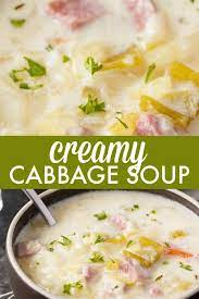 Creamy Cabbage Soup Recipe Soup Recipes Easy Soups Easy Soup Recipes