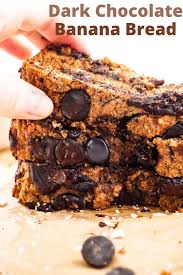 Healthy Dark Chocolate Banana Bread Mags Makes Recipe In 2020 Whole Wheat Banana Bread Chocolate Banana Bread Chocolate Chip Banana Bread