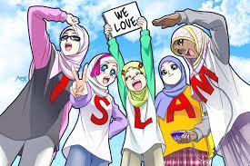 Download now 50 mewarnai gambar doraemon nobita dan kawan kawan 7 modern home. Gambar Kartun Muslimah Sahabat Sejati Kantor Meme