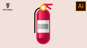 Fire Extinguisher Tutorial In Adobe Illustrator 2020 Adobe Illustrator Graphic Design Illustrator Tutorials Adobe Illustrator