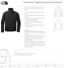 North Face Men Ridgeline Soft Shell Jacket Size Chart Holy