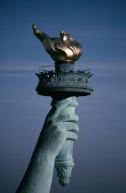 The Torch Of The Statue Of Liberty And The Hand That Holds It High Liberty New York Statue Of Liberty Cool Places To Visit