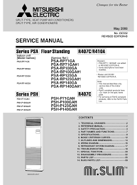 Buy mitsubishi air conditioner remote control symbols in. Mitsubishi Electric Psa Rp71ga Service Manual Pdf Download Manualslib