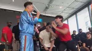 Bryce hall was humiliated during a tuesday boxing press conference. Watch Bryce Hall And Austin Mcbroom Fight During Press Conference Youtube