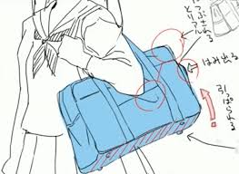 カバンを腕で引き寄せる カバン イラスト イラスト イラスト 教室