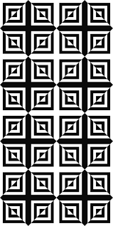 Black And White Optical Illusion Square Seamless Monochrome Square Pattern Optical Illusion Quilts Geometric Quilt Tessellation Patterns