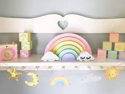 Wooden Rainbow Wooden Stackable Rainbow Rainbow Nursery Rainbow Nursery Decor Rainbow Girls Room Rainbow Nursery
