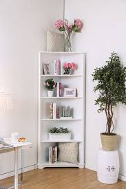 Good quality, heavy pieces of furniture. Cm Ac806wh Rockwall White Finish Wood Corner Bookcase Shelf Unit