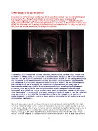 Ii amoo a paven groverr!! Introducere In Paranormal IncÄƒrcat De Mihaela Negut