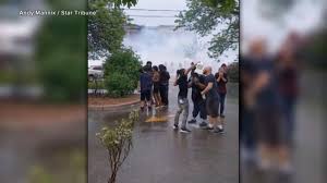 Police Clash With Protestors At Scene Where George Floyd Died Video Abc News