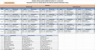 Ciptomangunkusumo, kampus gunung lipan, samarinda, kalimantan timur, indonesia 75131 | hot line: Jadwal Semester 2 Prodi Mesin Ta 2018 2019 Politeknik Harapan Bersama