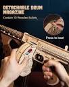 ROKR 3D Wooden Puzzles for Adults-Rubber Band Toy Tommy Gun-Model ...