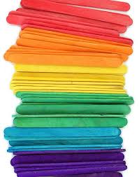 Ice lolly picture from ehome online store about new 50pcs/pack wooden popsicle stick kids hand crafts art ice cream lolly cake diy making funny. Multi Colored Craft Sticks Craft Stick Crafts Color Crafts Popsicle Stick Crafts