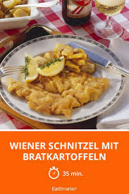Wiener Schnitzel Mit Bratkartoffeln Rezept Bratkartoffeln Rezepte Wiener Schnitzel