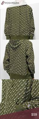 Olive Green All Over Print Champion Hoodie Champion Hoodie Long Sleeve Dress Hoodies