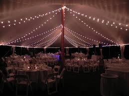 Italian String Lighting 30 X 150 Tent Chicagoland Event Rentals