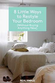 Little Ways To Restyle Your Bedroom For Free Bedroom Refresh Bedroom Bedroom Decor
