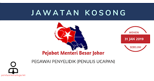 Çoğunluk partisinin veya en büyük koalisyon partisinin lideridir. Jawatan Kosong Pejabat Menteri Besar Johor Panduan Kerjaya Kerajaan