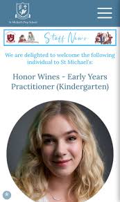 I'm happy to share that I'm starting a new position as Early Years  Practitioner at St Michael's Prep School!