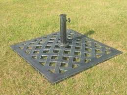 We are occasionally blessed with sunshine in summer, when this does occur most of us need some shade so a parasol over your garden furniture is an absolute essential. Large 25kg Cast Iron Parasol Base Garden Mall