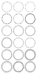 36 Hand Drawn Decorative Round Frames Circle Borders Floral Etsy Circle Borders How To Draw Hands Frame Clipart