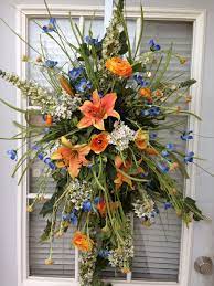Or schedule a flower delivery for a future date if one of our florists lets us know that your selected delivery time and/or date cannot or will not be met, we will contact you as soon as possible to inform. Orange Blue Floral Spray Funeral Floral Casket Flowers Funeral Floral Arrangements