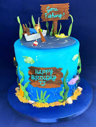Fly fishing cake for my hubby bass jumping out of water. Patty Cakes Home Facebook