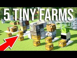 80 5 Tiny Farms You Need To Build In Minecraft Youtube Minecraft Farm Tiny Farm Minecraft