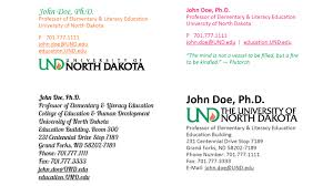 Then a professional email signature for college students will help make the right impression in the job market, so it's well worth reviewing your signature simply download rocketseed's free student email signature template example and get started on creating your perfect professional email signature. Email Signatures Brand University Of North Dakota