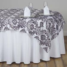 60 X60 Chocolate Flocking Square Overlay Table Overlays Wedding Table Overlays Table Cloth