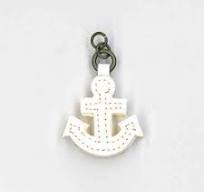 Zip Pull White Anchor