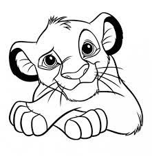 Learn how to draw simba from the lion king** leave the comments for your request about the news lesson!please help our channel grow by giving likes, sharing. Coloriage Lion A Colorier Dessin A Imprimer Drawing Drawing Disney Lion King Drawings Lion King Art Outline Drawings