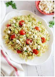 Summer Orzo Pasta Salad Summer Pasta Salad Delicious Salads Pasta Salad Recipes