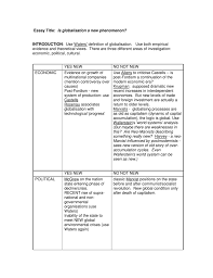 Essay Title Is Globalisation A New Phenomenon Introduction