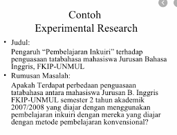 Judul penelitian jurnal penelitian kualitatif b. Contoh Penelitian Eksperimental Pengertian Karakteristik