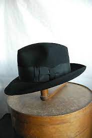 Rare 60 S Wegener Royal Bonnie Clyde Fedora Hat Fur Felt Hat Uk 7 1 8 Hut Hats For Men Mens Dress Hats Dress Hats