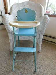 Amsco Doll E Highchair 1950s Vintage Metal Chair Measures 29 Tall By 12 Wide Amsco In 2020 Vintage Metal Chairs Metal Chairs High Chair
