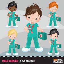Male Nurse Clipart Little Boy Graphics Medical Hospital Embroidery Sublimation Designs Chore Chart Black In 2021 Nurse Clipart Male Nurse Clip Art