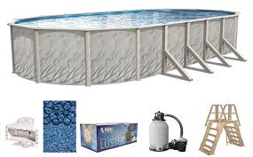 We've got 25 oval above ground pool kits to choose from! Meadows Oval Above Ground Swimming Pools Full Start Up Kit Choose Size Walmart Com Walmart Com