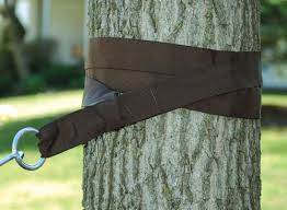 Each hanging method is characterized by the tools or material that is used to secure the hammock to the tree trunks. Backyard Creations Tree Friendly Polyester Hammock Strap 2 Pack At Menards