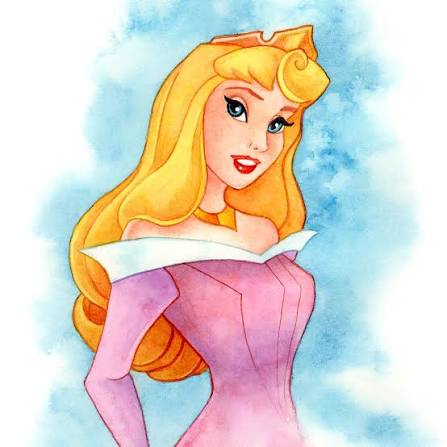 Princess Aurora, The Sleeping Beauty - ORIGINAL WATERCOLOR PAINTING