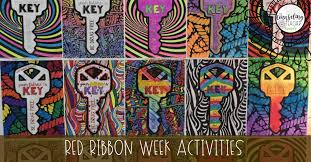 Make a fun coloring book out of family photos wi. Red Ribbon Week Activities Free Printable Coloring Contest The Counseling Teacher
