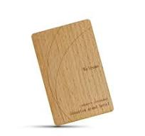 Custom Cr80 NFC RFID Wooden Bamboo Access Control Hotel Key Card