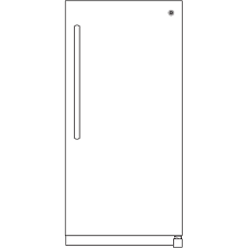 An upright freezer that gives you lots of storage space while keeping everything visible and accessible. Ge Fuf21dlrww Ge 21 3 Cu Ft Frost Free Upright Freezer Fuf21dlrww Uneeda Appliance Co