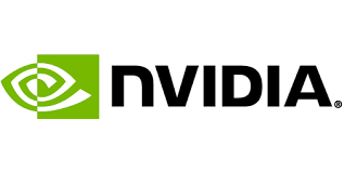The lettering in all capitals with the first n in the lowercase was placed under the emblem in black. Nvidia Logo Information Technology Services