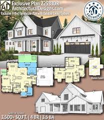 This farmhouse design floor plan is 3216 sq ft and has 4 bedrooms and has 3.5 bathrooms. Plan 22533dr 4 Bed Farmhouse Plan With Outdoor Living Options Farmhouse Plans Modern Farmhouse Plans House Blueprints