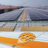Solar Rooftop FRP Walkway Factory